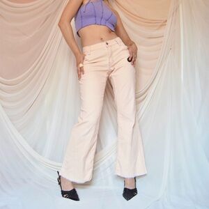 Y2K GAP Stretch Corduroy Bootcut Low Waist Peach Jeans